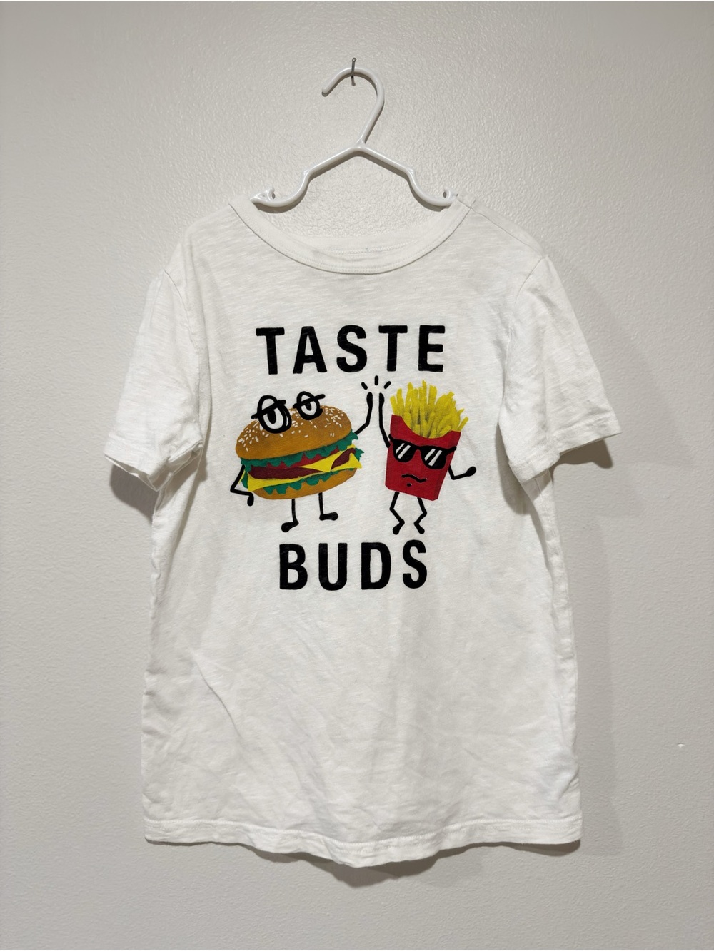 OshKosh B’hosh Kid’s “Taste Buds” T-Shirt Burger Fries Size 8